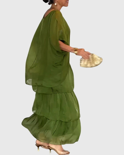 Anouk Tiered Maxi Dress