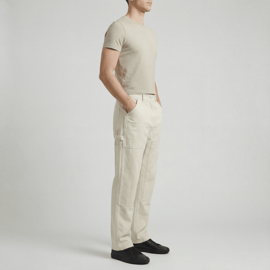 Zero Status White Carpenter Pants