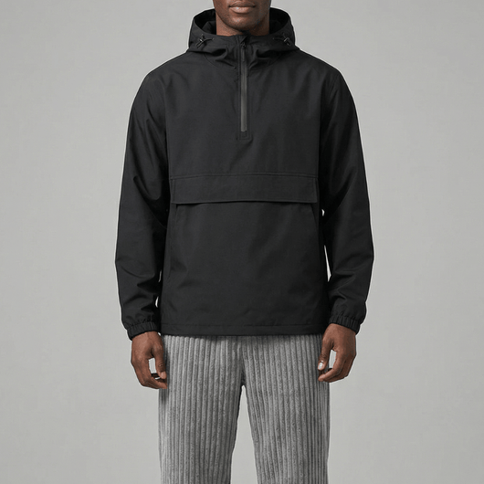 Blacktop Lightweight Hooded Windbreaker Jacket