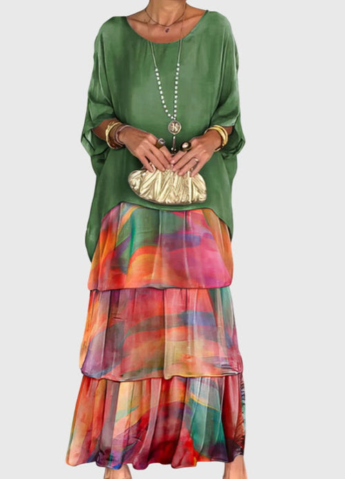 Anouk Tiered Maxi Dress