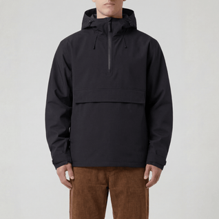 Blacktop Lightweight Hooded Windbreaker Jacket