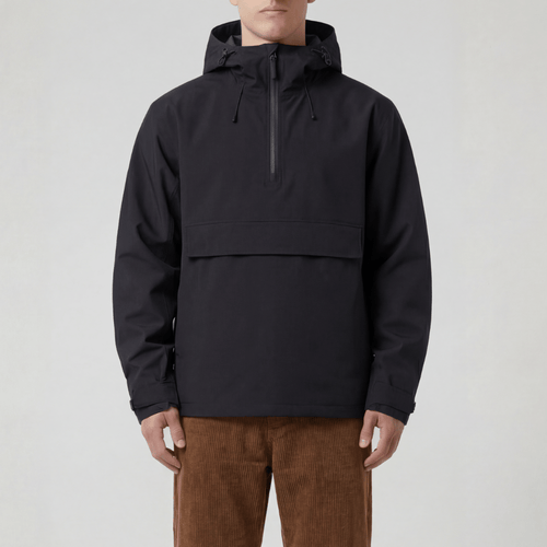 Blacktop Lightweight Hooded Windbreaker Jacket