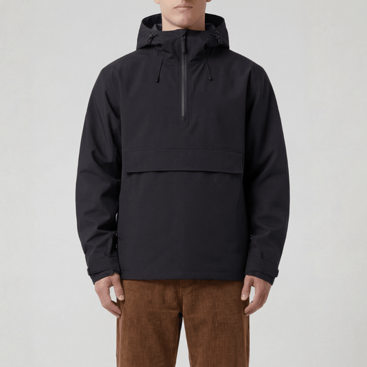 Blacktop Lightweight Hooded Windbreaker Jacket