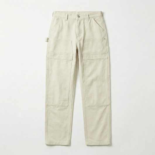Zero Status White Carpenter Pants