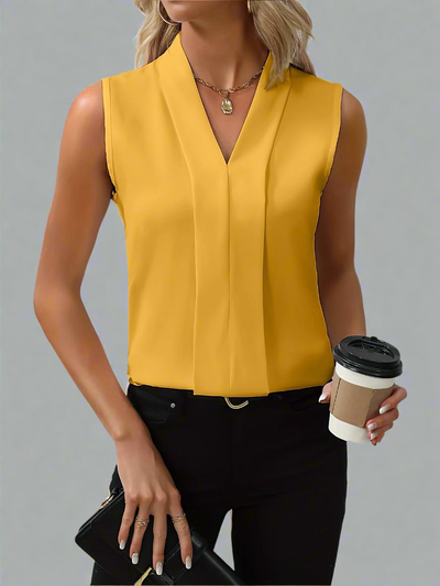 Tabitha | V-Neck Sleeveless Blouse
