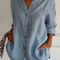Theodora Oversized Linen Button-Down Shirt