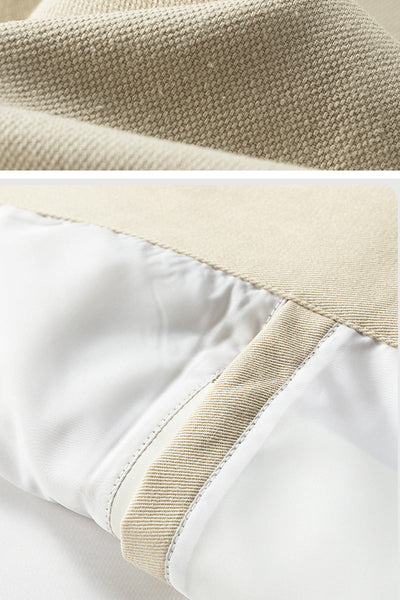 Men's Snap-Button Utility Jacket - Straight Silhouette Hip-Length Jacket with Front Snap Buttons