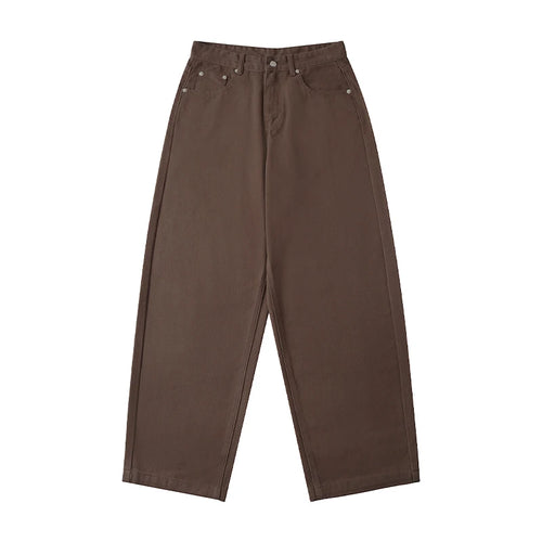 Retro Loose Fit Cotton Jeans