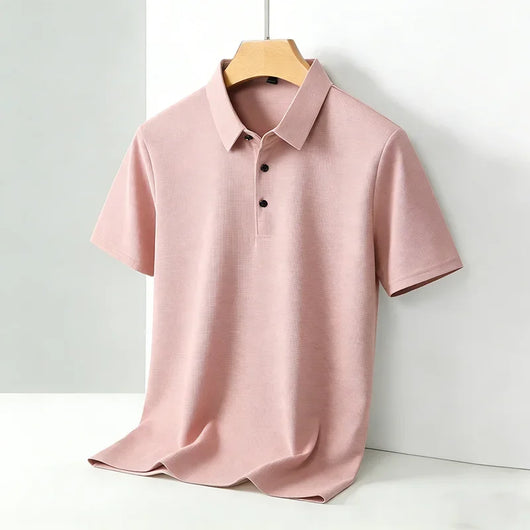 Men's Classic Collar Polo Shirt | Short Sleeve Breathable Summer Tee