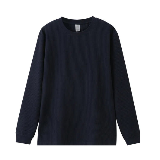 Men's Waffle Knit Long-Sleeve Top