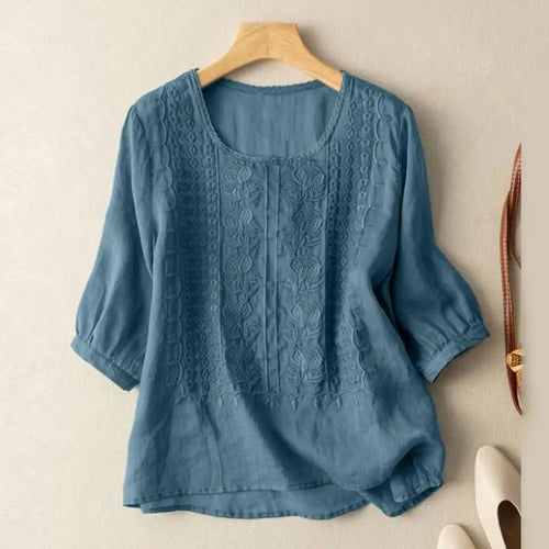 Vivienne Floral Lace Relaxed Blouse