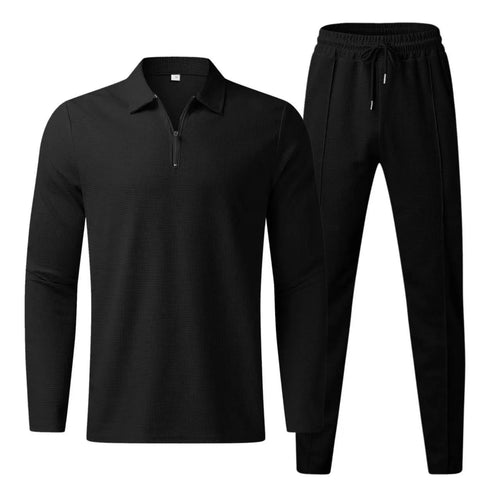 Waffle Knit Tracksuit Set