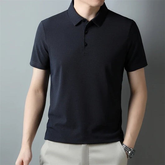 Men's Classic Collar Polo Shirt | Short Sleeve Breathable Summer Tee