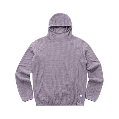 Thermal-Knit Hooded Sweatshirt