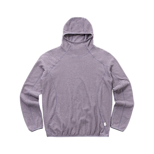 Thermal-Knit Hooded Sweatshirt