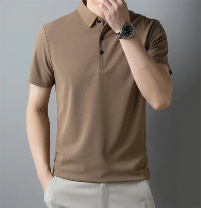 Men's Classic Collar Polo Shirt | Short Sleeve Breathable Summer Tee