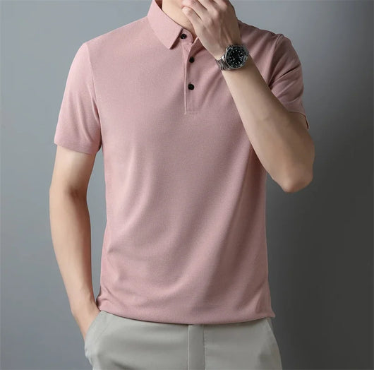 Men's Classic Collar Polo Shirt | Short Sleeve Breathable Summer Tee