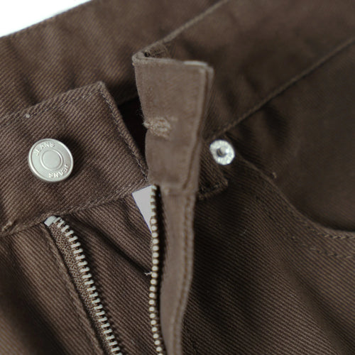 Retro Loose Fit Cotton Jeans