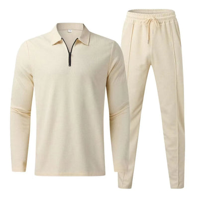 Waffle Knit Tracksuit Set