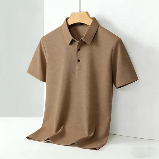 Men's Classic Collar Polo Shirt | Short Sleeve Breathable Summer Tee