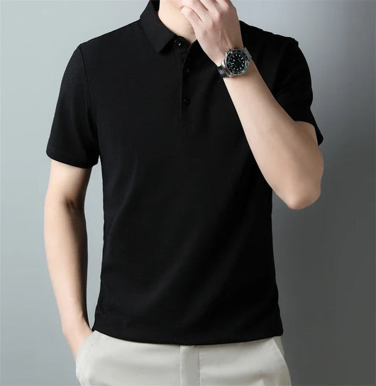 Men's Classic Collar Polo Shirt | Short Sleeve Breathable Summer Tee