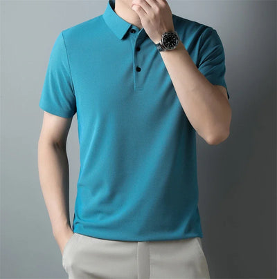 Men's Classic Collar Polo Shirt | Short Sleeve Breathable Summer Tee