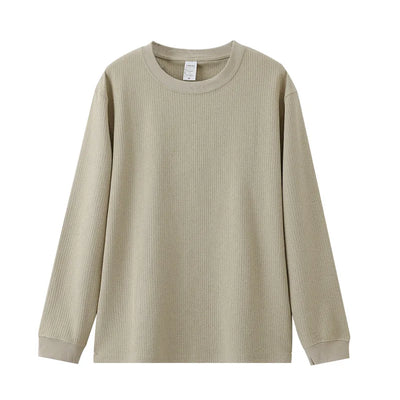 Men's Waffle Knit Long-Sleeve Top