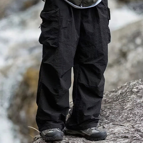 Men's Baggy Cargo Hiking Pants | Waterproof Parachute Joggers