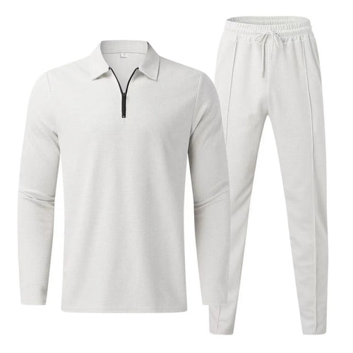Waffle Knit Tracksuit Set