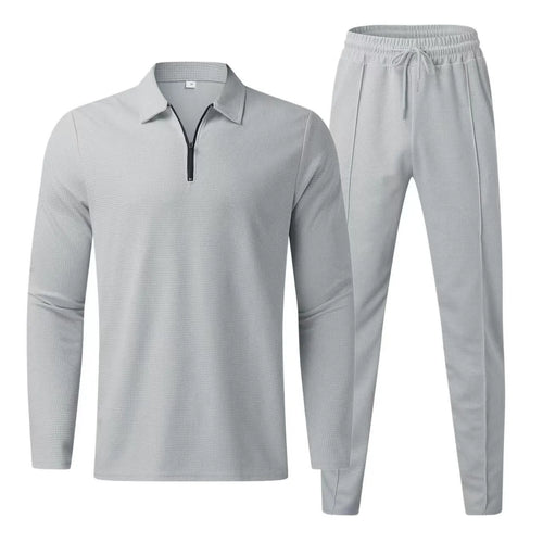 Waffle Knit Tracksuit Set