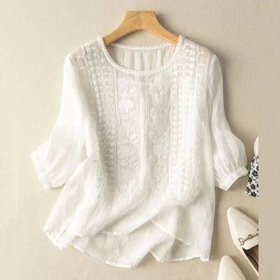 Antonia | Floral Lace Relaxed Blouse