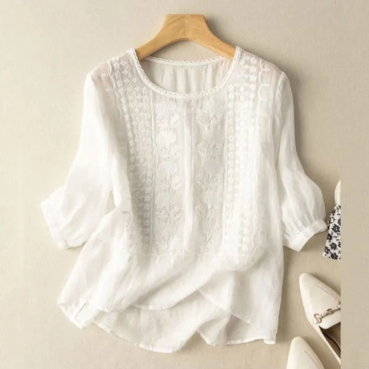 Antonia | Floral Lace Relaxed Blouse