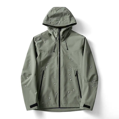 Men's Lightweight Windbreaker Jacket - Water-Resistant Packable Outdoor Coat