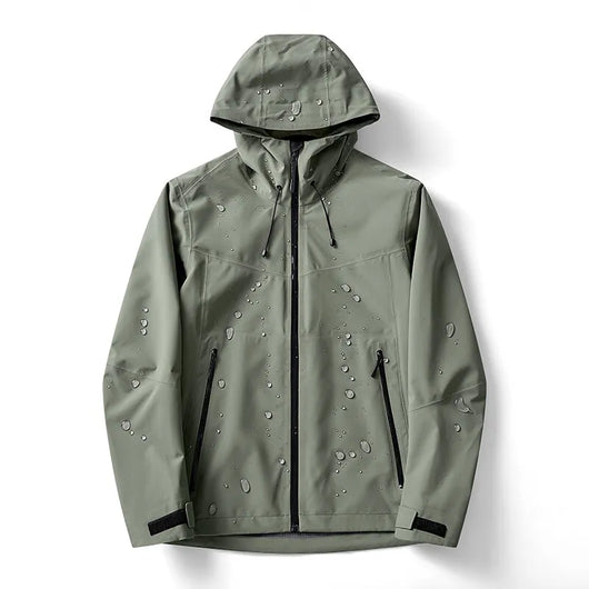 Men's Lightweight Windbreaker Jacket - Water-Resistant Packable Outdoor Coat