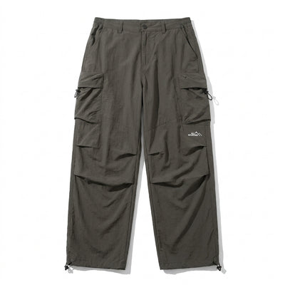 Seritide Baggy Cargo Hiking Pants – Army Green Flat Lay