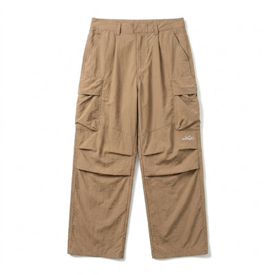 Seritide Baggy Cargo Hiking Pants – Khaki Flat Lay