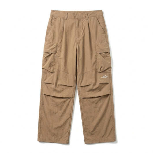 Seritide Baggy Cargo Hiking Pants – Khaki Flat Lay