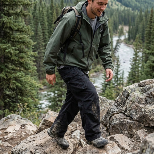 Men's Baggy Cargo Hiking Pants | Waterproof Parachute Joggers