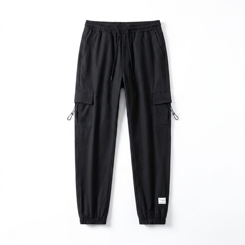 Men's Drawstring Cargo Trousers