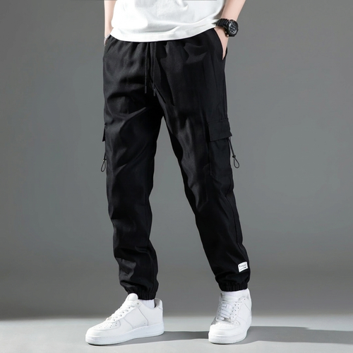Men's Drawstring Cargo Trousers