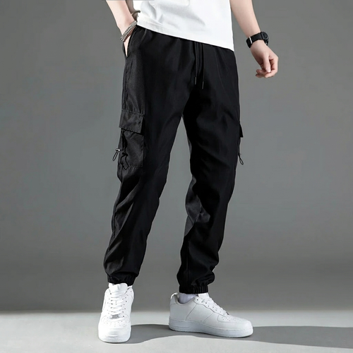 Men's Drawstring Cargo Trousers