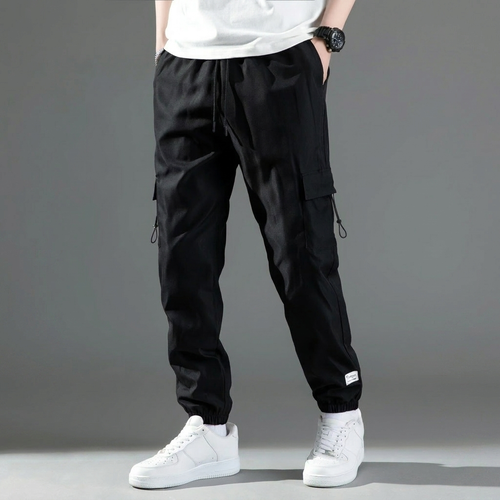 Men's Drawstring Cargo Trousers