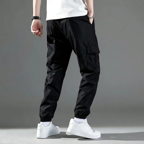 Men's Drawstring Cargo Trousers