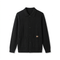 Men's Solid Color Knitted Cardigan | Business Lapel Sweater Jacket