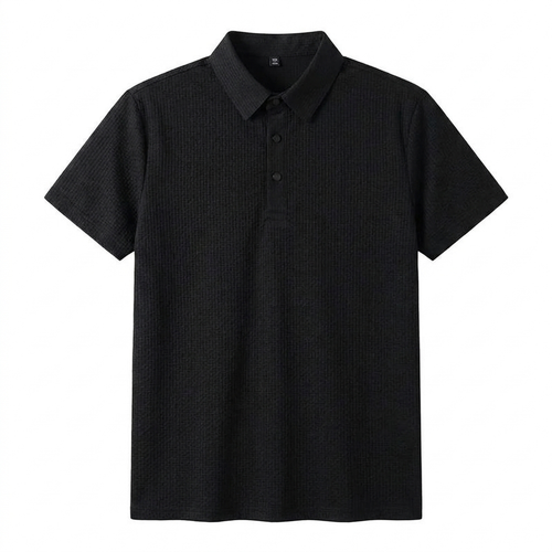 Men's Business Casual Geometric Polo Shirt