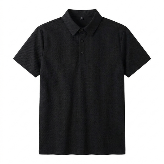 Men's Business Casual Polo - Green flat lay