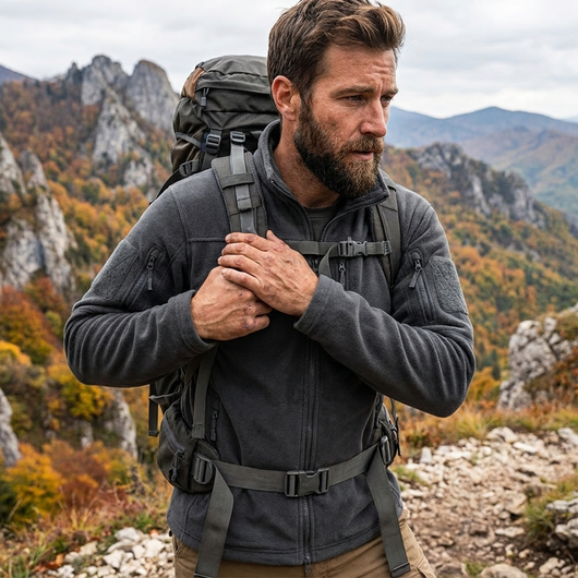 Fleece Stand Collar Jacket