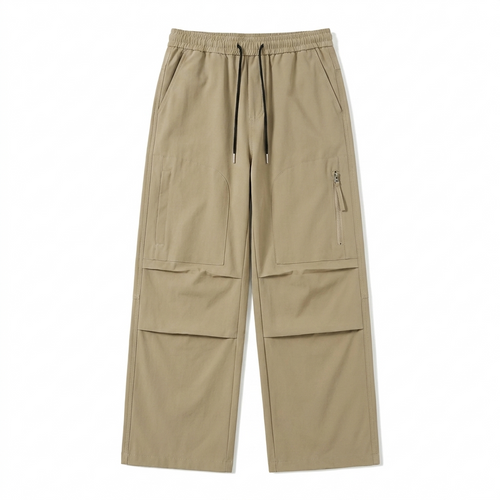 Men's Combat Cargo Pants - Loose Straight-Fit Casual Work Trousers