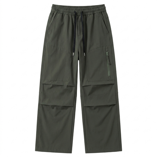 Men's Combat Cargo Pants - Loose Straight-Fit Casual Work Trousers