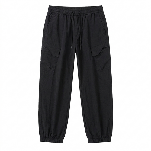 Men's Water-Repellent Hiking Pants - 100% Nylon Windproof Cargo Trousers